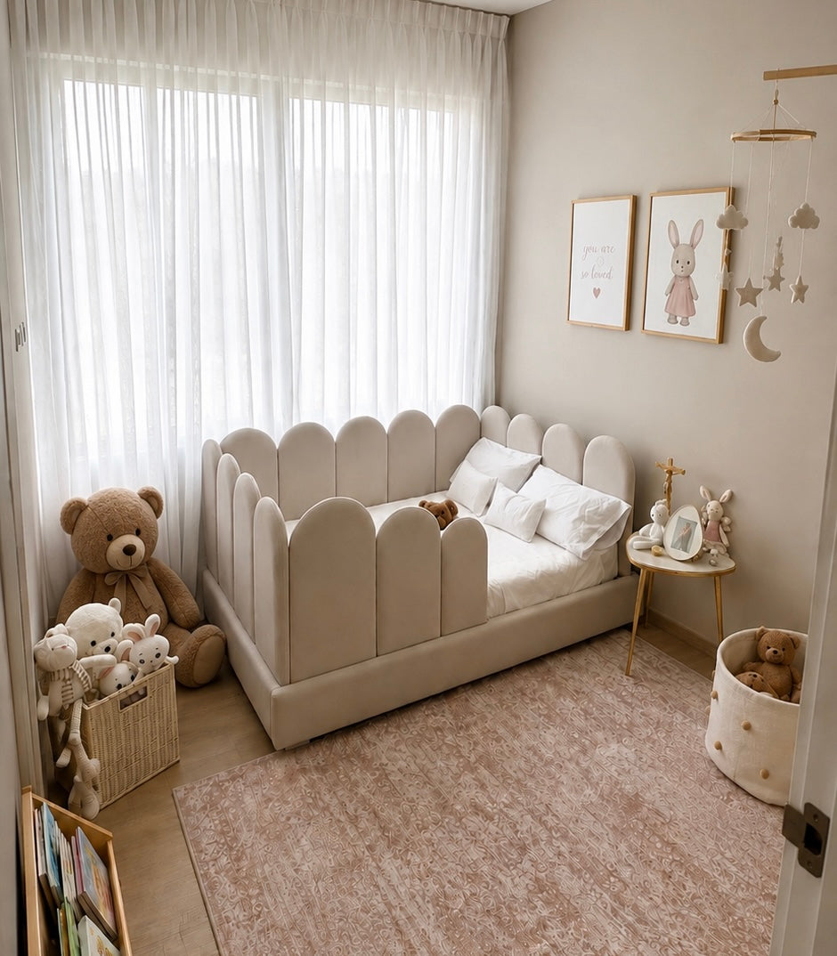 Cama cuna ANGEL en habitación infantil