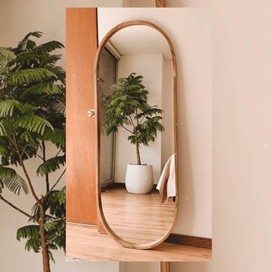 Espejo Lucy con marco de madera